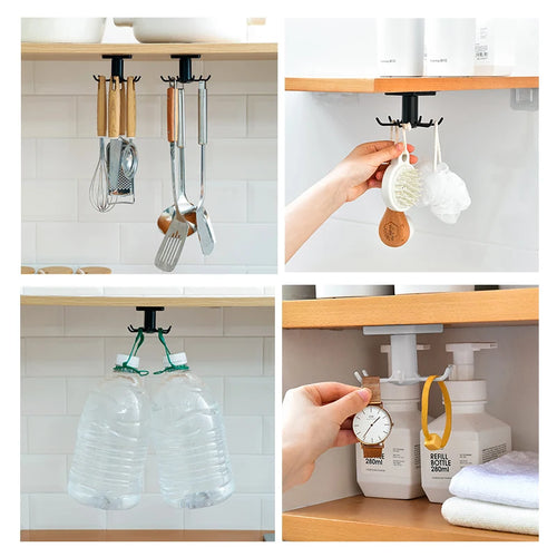 Organizador giratorio de cocina sin taladro
