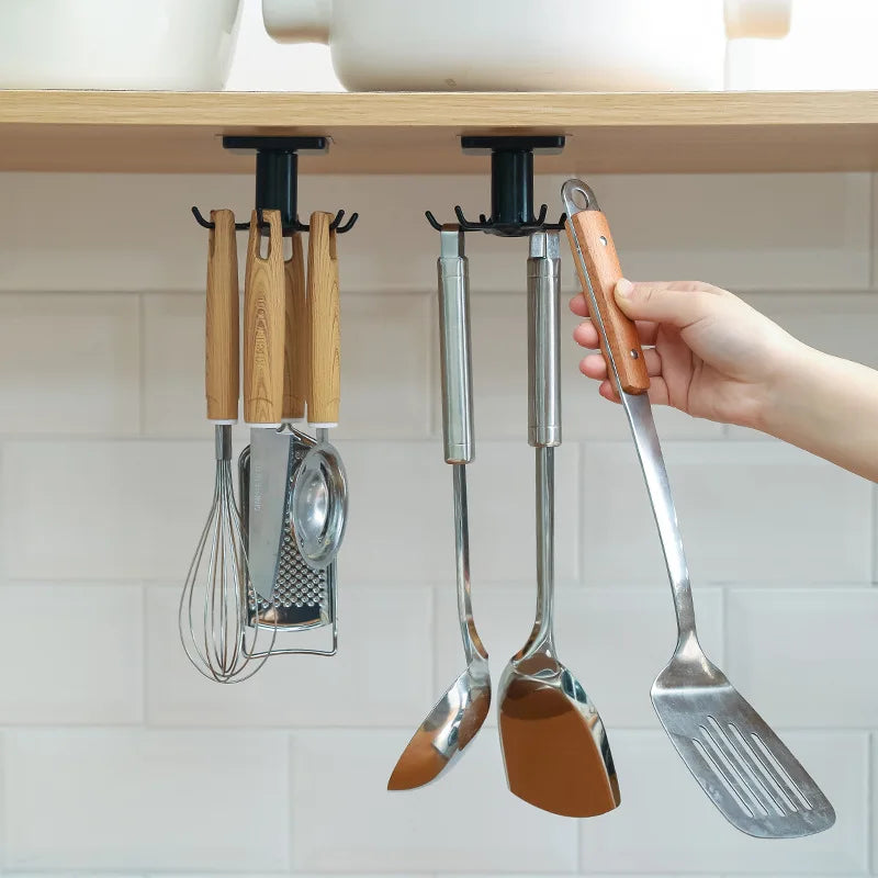 Organizador giratorio de cocina sin taladro
