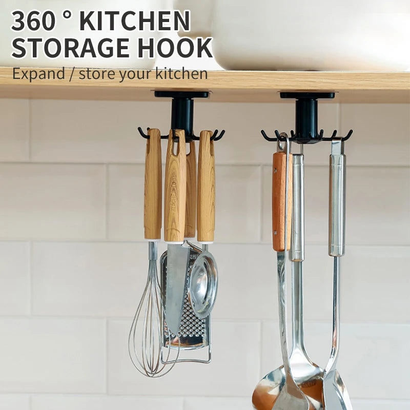 Organizador giratorio de cocina sin taladro