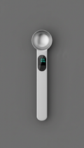 Cuchara medidora digital de acero inoxidable — precisión 0,1g